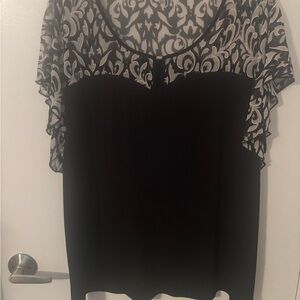 727 Trend Woman Chic Black and White Women's Blouse